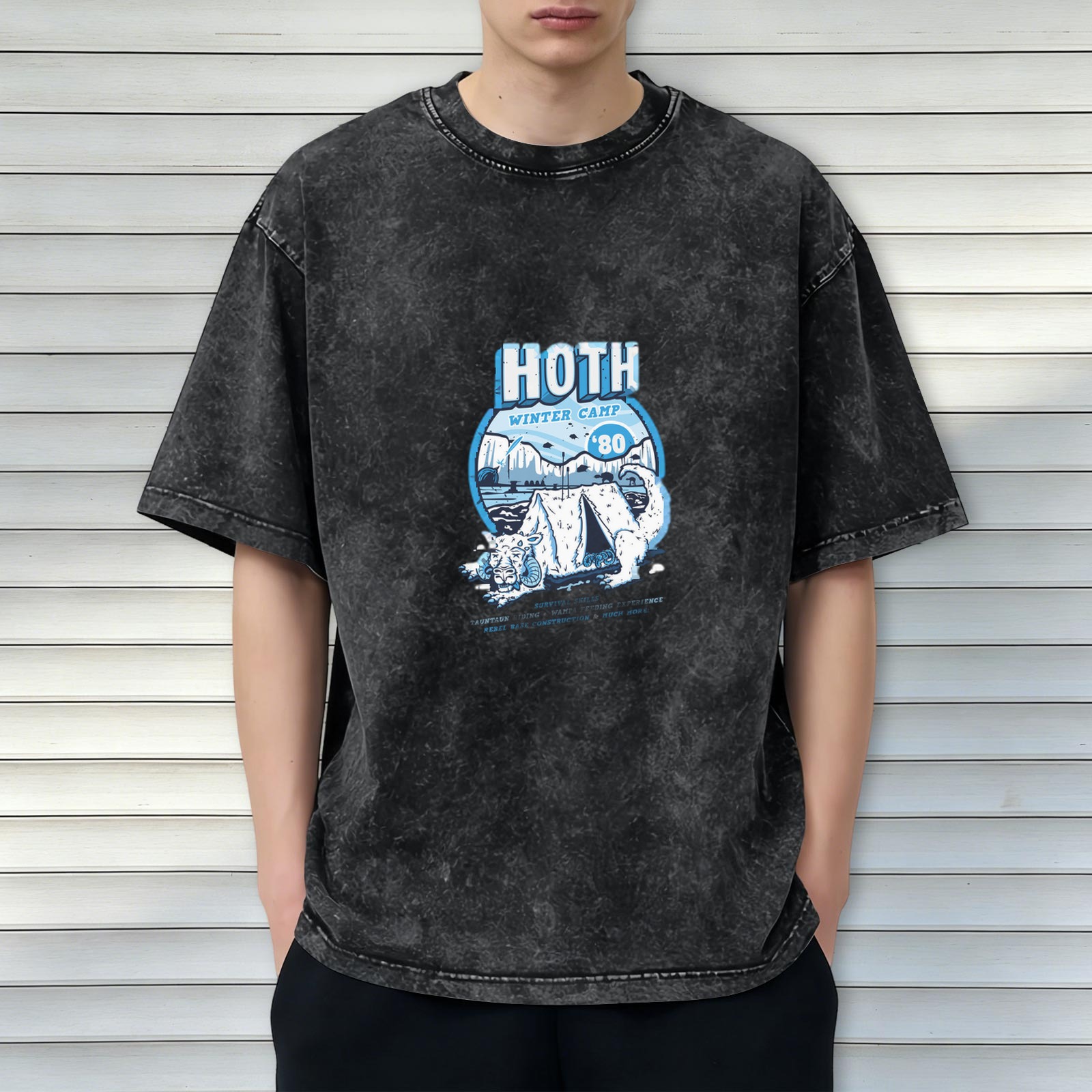Star Wars Hoth Winter Camp '80 Vintage Wash Graphic T-Shirt
