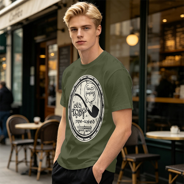 Old Toby Pipe Weed South Farthing Graphic Tee