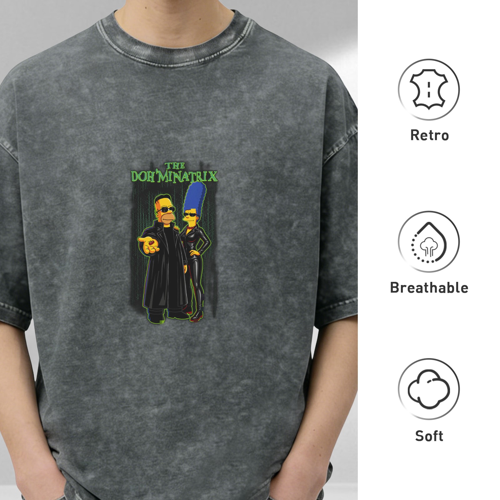 The Doh'minatrix Simpsons Matrix Parody T-Shirt