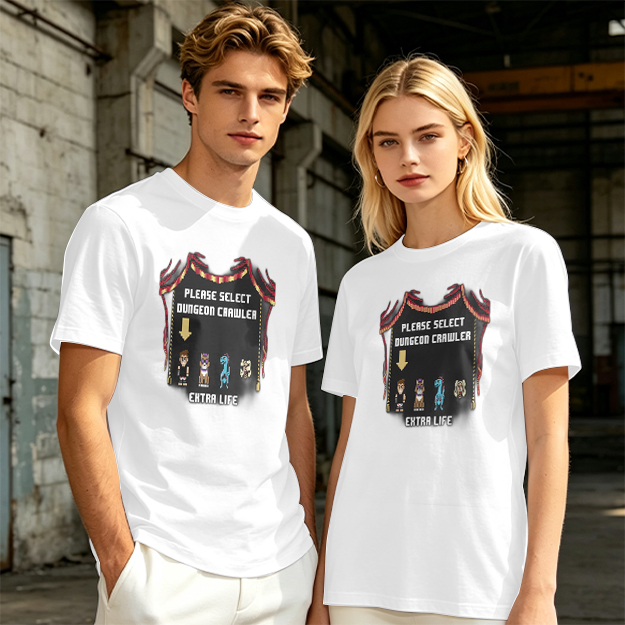 Dungeon Crawler Character Selection Gamer T-Shirt