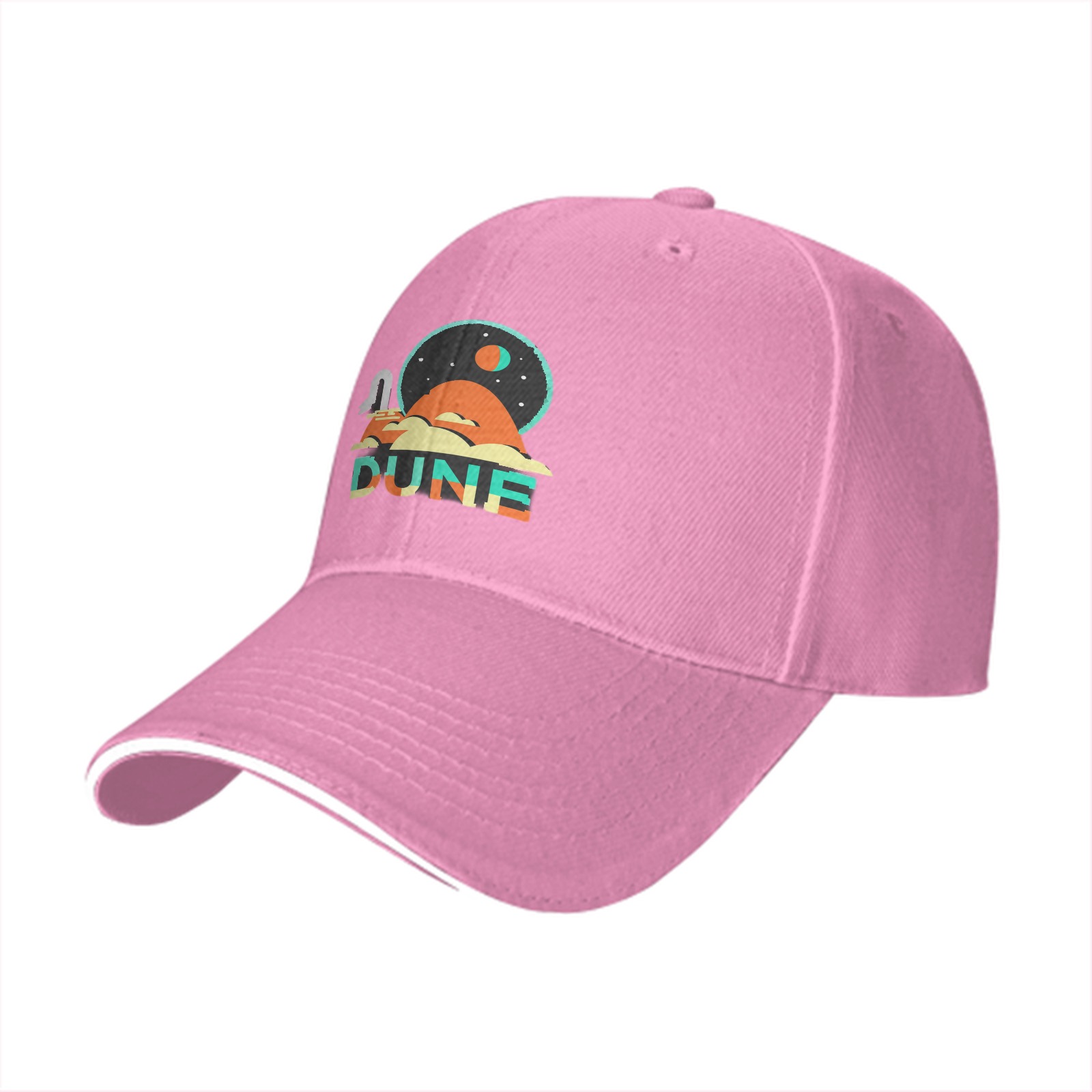 Dune Themed Graphic Black Baseball Cap