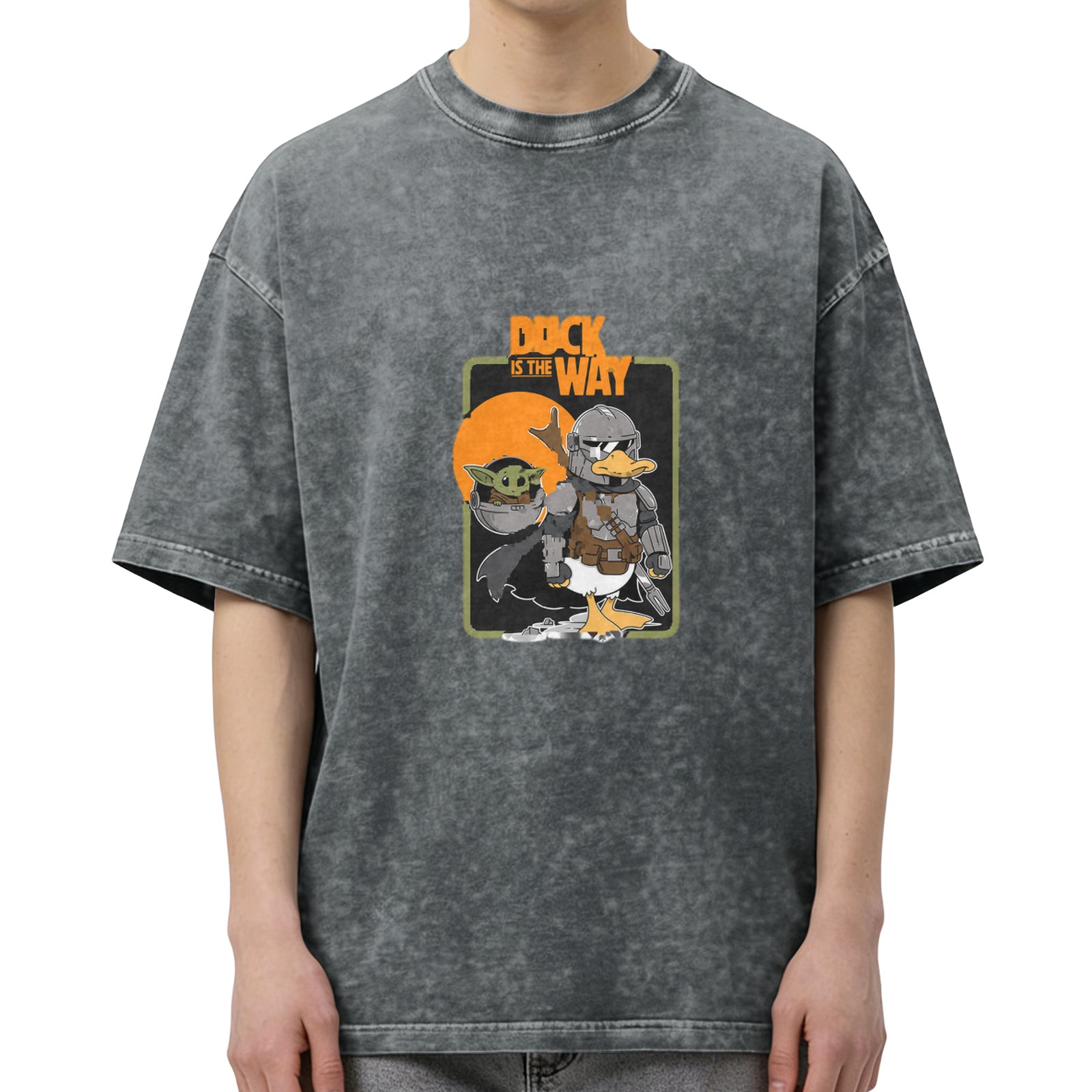 Duck Is The Way Mandalorian Parody Graphic T-Shirt