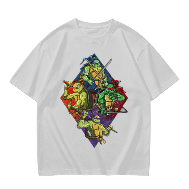 Olive T-Shirt Featuring Teenage Mutant Ninja Turtles Graphic