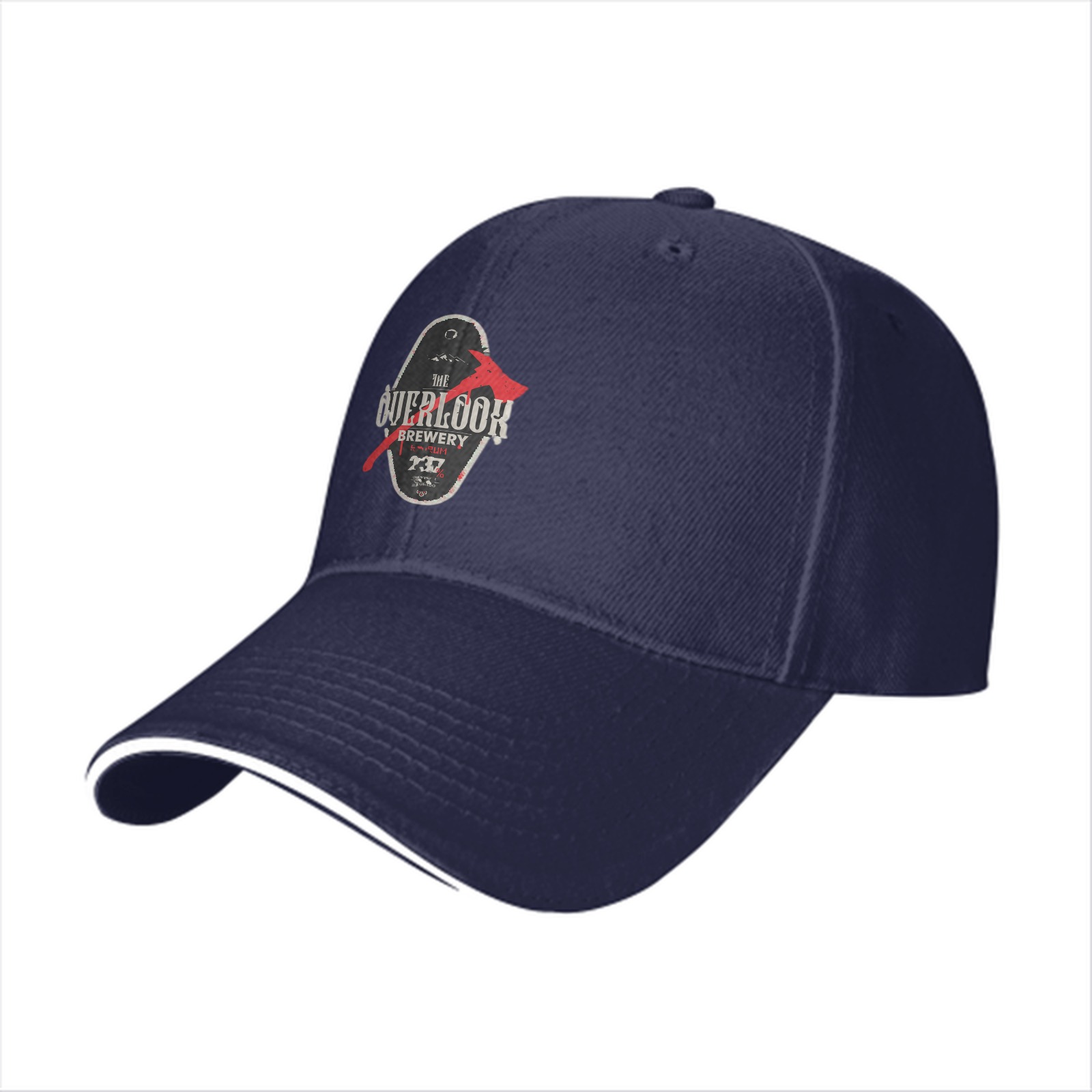 Black baseball cap with The Overlook Brewery axe graphic
