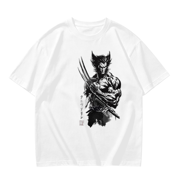 Olive T-Shirt With Wolverine Claw Print