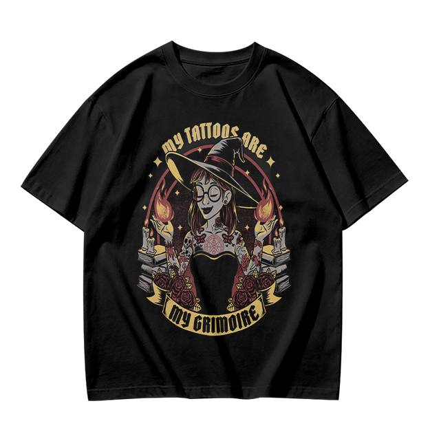 My Tattoos Are My Grimoire Witch Graphic T-Shirt