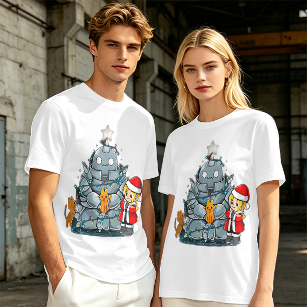 Fullmetal Alchemist Christmas Anime Graphic T-Shirt