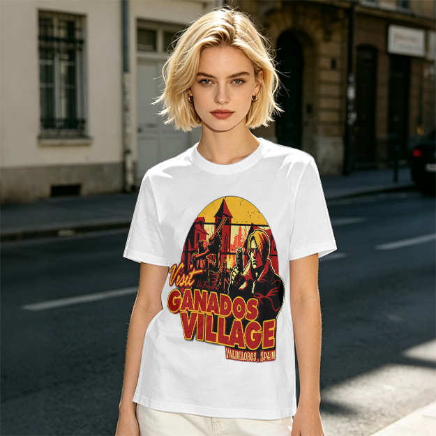Visit Ganados Village Resident Evil Themed Graphic T-Shirt