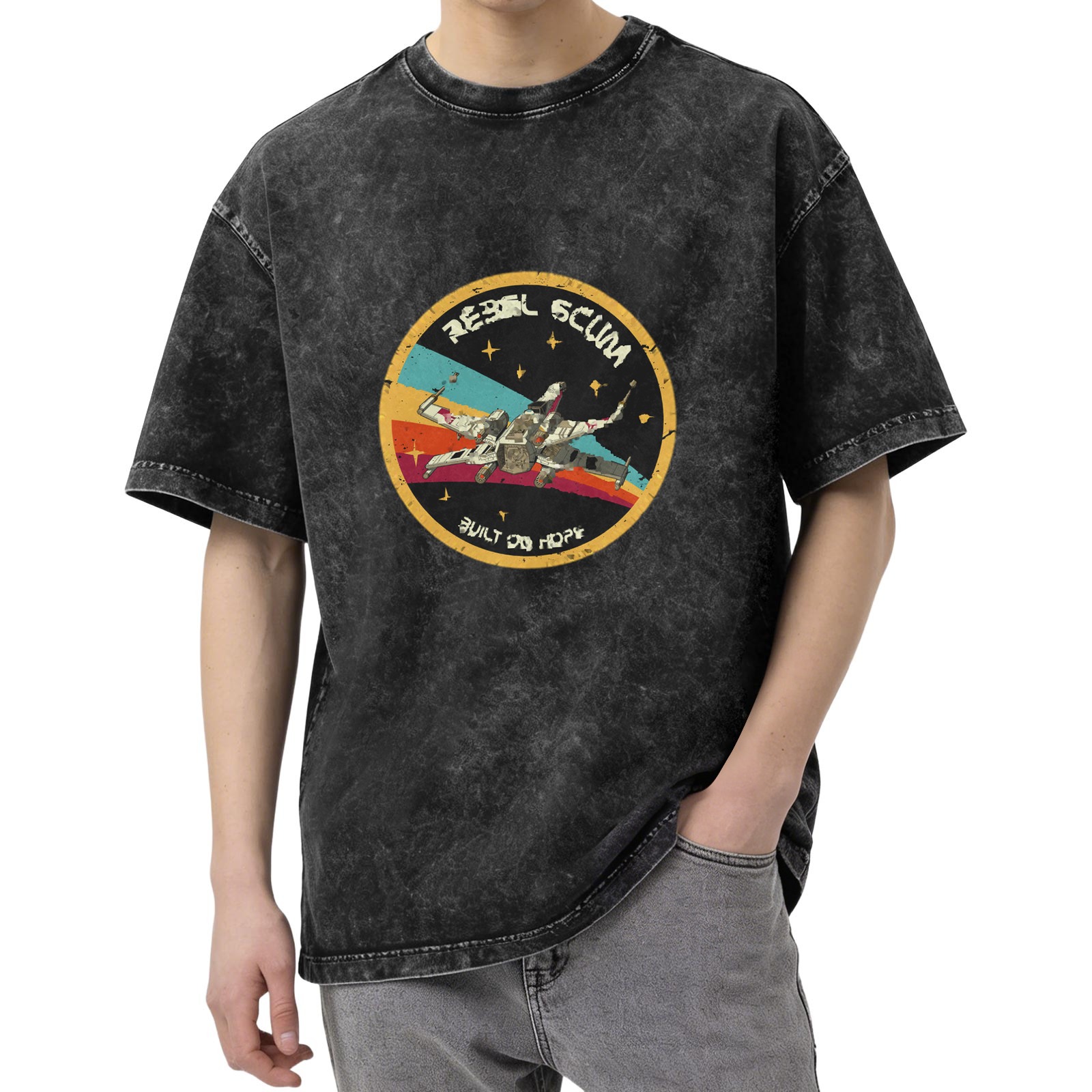 Vintage Star Wars Rebel Scum X-Wing Graphic T-Shirt