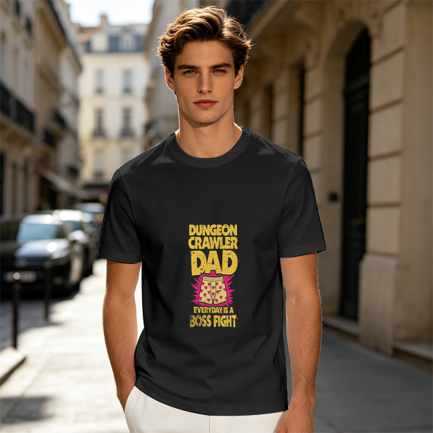 Dungeon Crawler Dad Everyday Is A Boss Fight T-Shirt