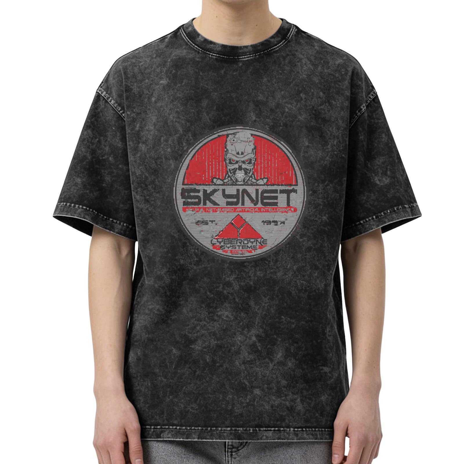 Skynet Cyberdyne Systems Graphic Stonewashed T-Shirt