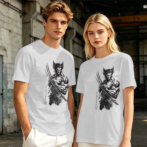 Olive T-Shirt With Wolverine Claw Print