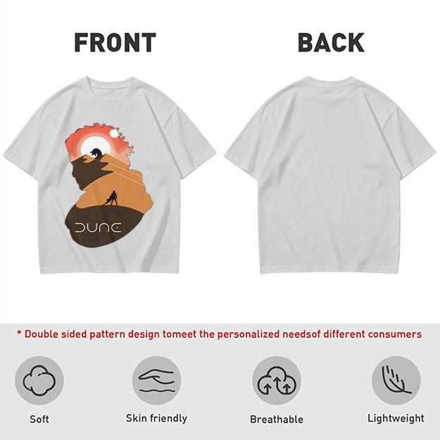 Dune Desert Planet Graphic T-Shirt for Sci-Fi Fans