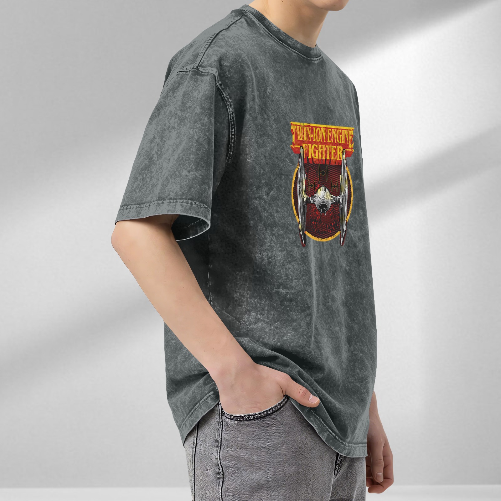 Twin-Ion Engine Fighter Star Wars Inspired Graphic T-Shirt