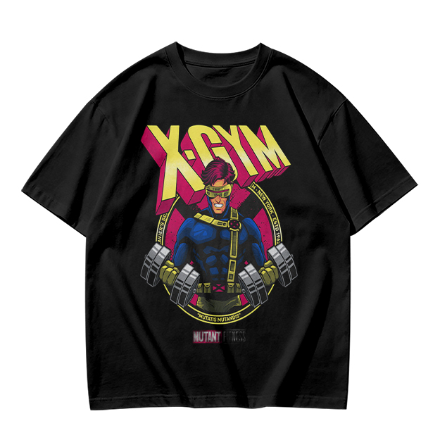 X-GYM Cyclops Superhero Graphic T-Shirt for Fitness Fans