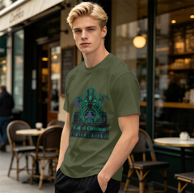 Call of Christmas Cthulhu Graphic T-Shirt