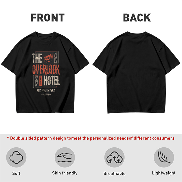 Olive t-shirt with Overlook Hotel Themed Graphic Print