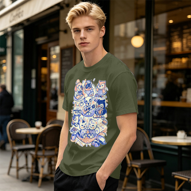 Animal Crossing Character Group Graphic Tee