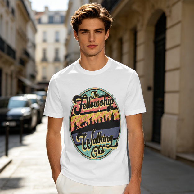The Fellowship Walking Club Retro Graphic T-Shirt