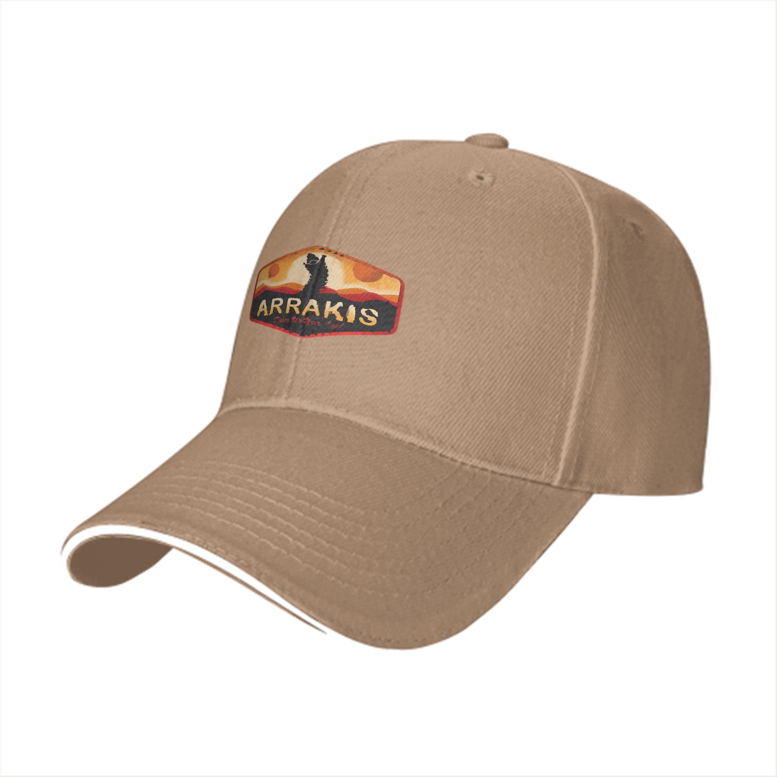 Arrakis Desert Planet Baseball Cap with Sandworm Graphic