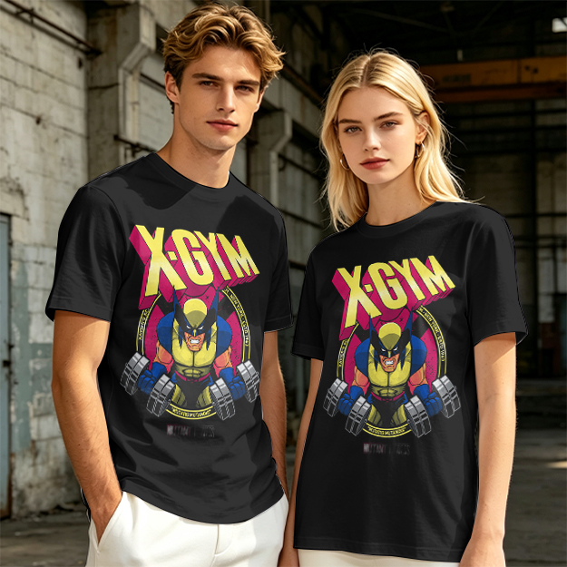 X-GYM Wolverine Lifting Dumbbell Graphic T-Shirt