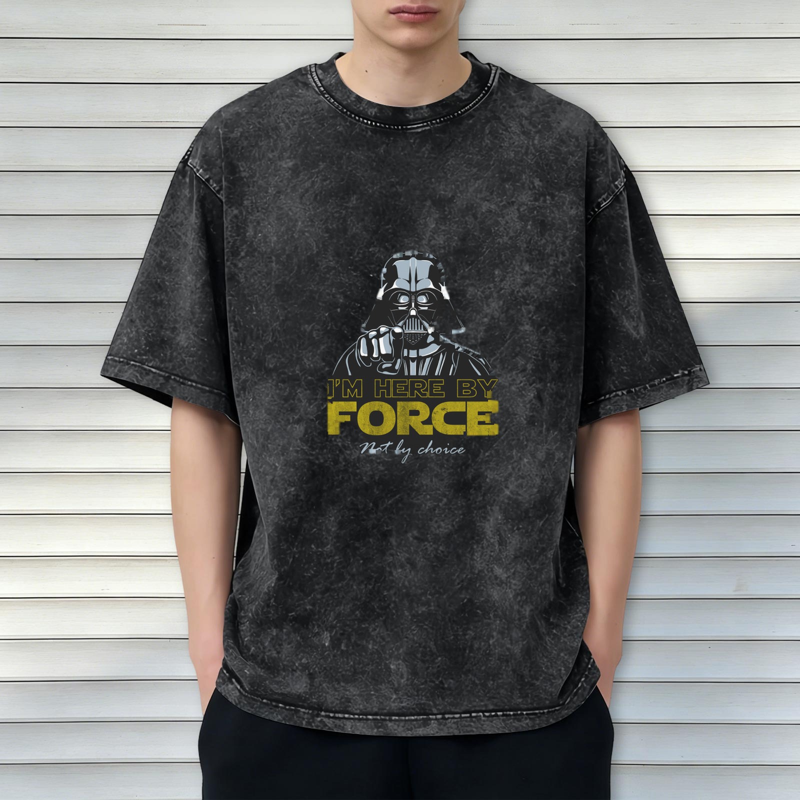 Oversized Star Wars Darth Vader 'I'm Here By Force' T-Shirt