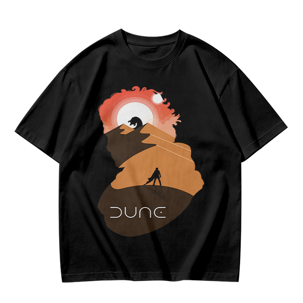 Dune Desert Planet Graphic T-Shirt for Sci-Fi Fans
