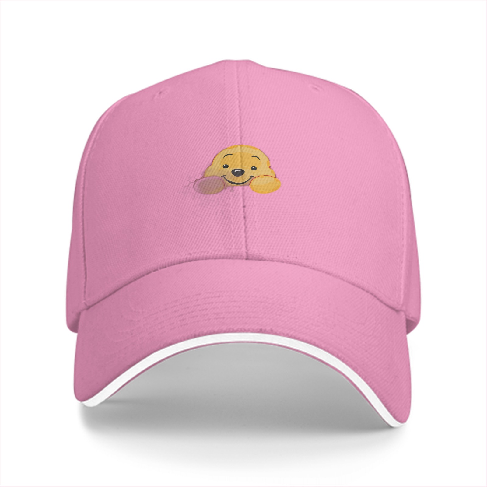 Black baseball cap with cute Winnie the Pooh graphic