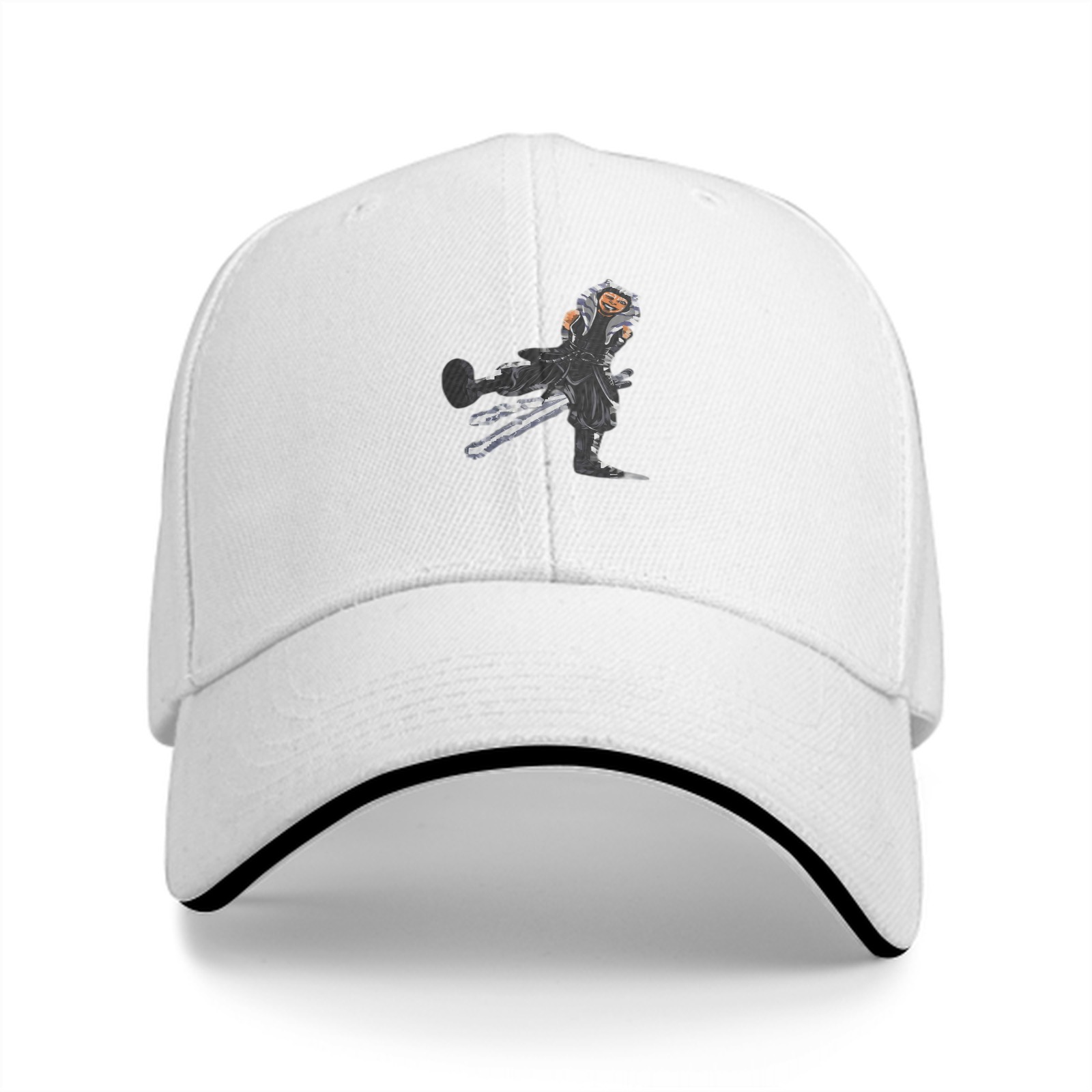 Black Baseball Cap With Star Wars Ahsoka Tano Graphic