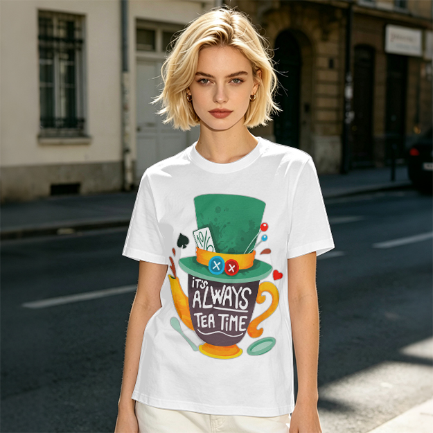 Mad Hatter Tea Time Graphic T-Shirt for Fans