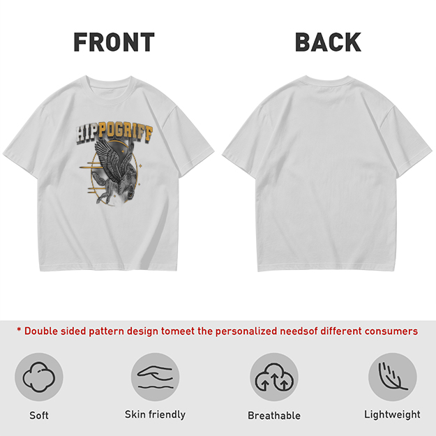 Olive Graphic T-Shirt Featuring Hippogriff Design