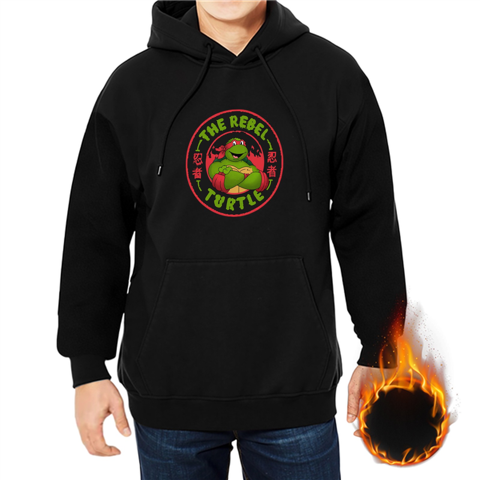 Teenage Mutant Ninja Turtles Rebel Turtle Graphic Hoodie