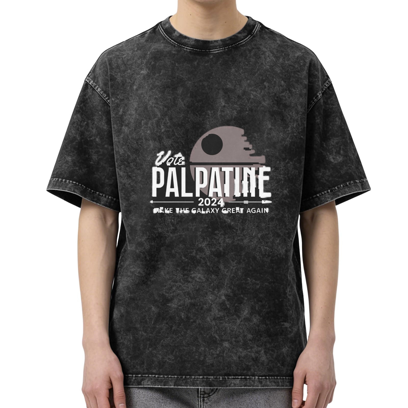 Vote Palpatine 2024 Make The Galaxy Great Again Acid Wash T-Shirt
