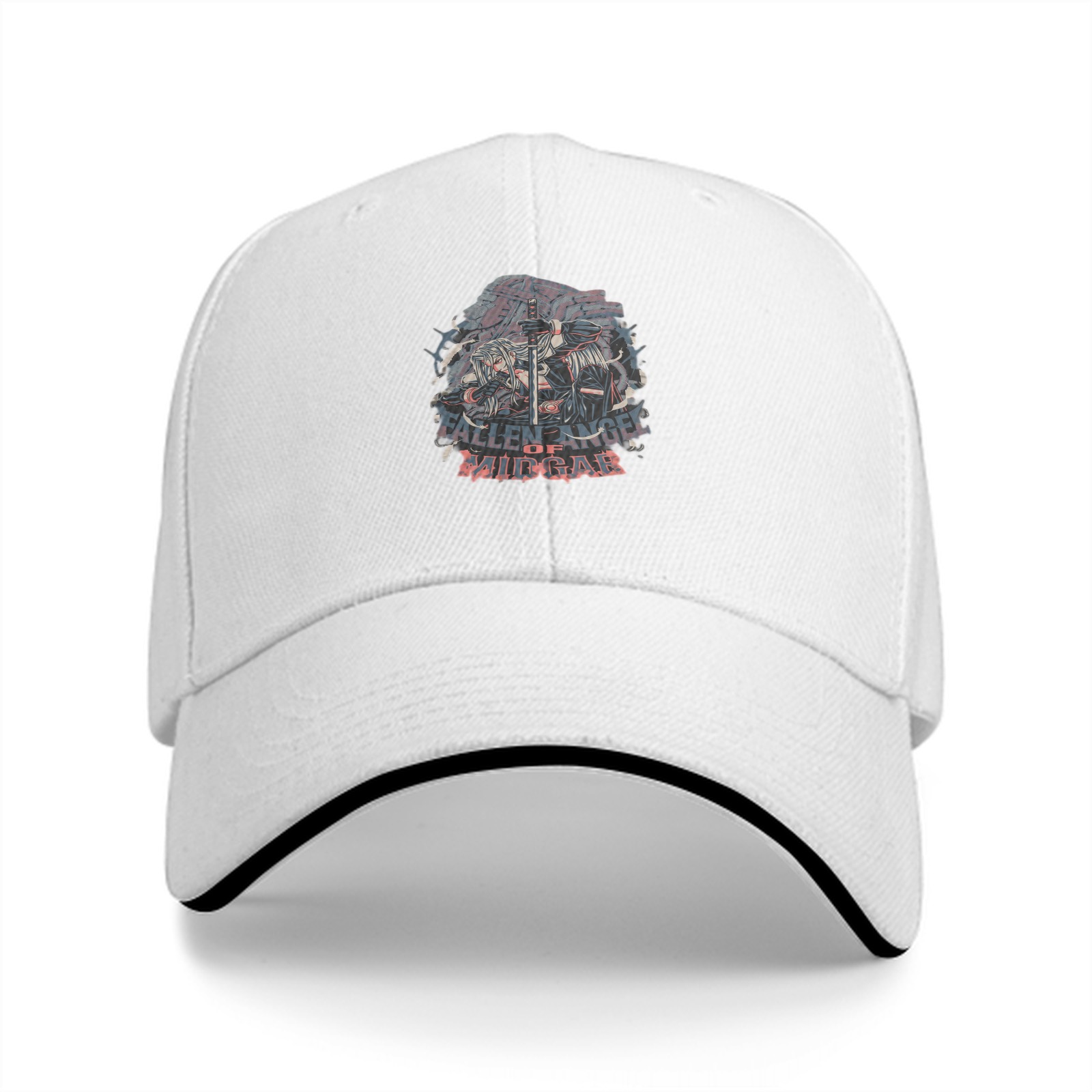 Fallen Angel of Midgar Graphic Black Baseball Cap