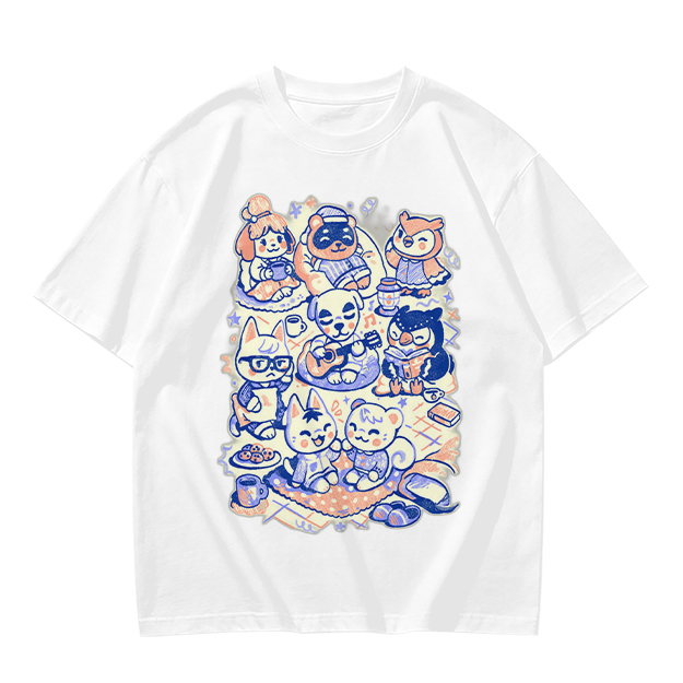 Animal Crossing Character Group Graphic Tee