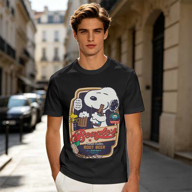Snoopy Beagle's Root Beer Graphic T-Shirt
