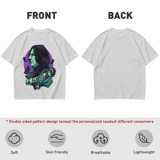 Olive T-Shirt With Severus Snape 'Always' Fantasy Art Print