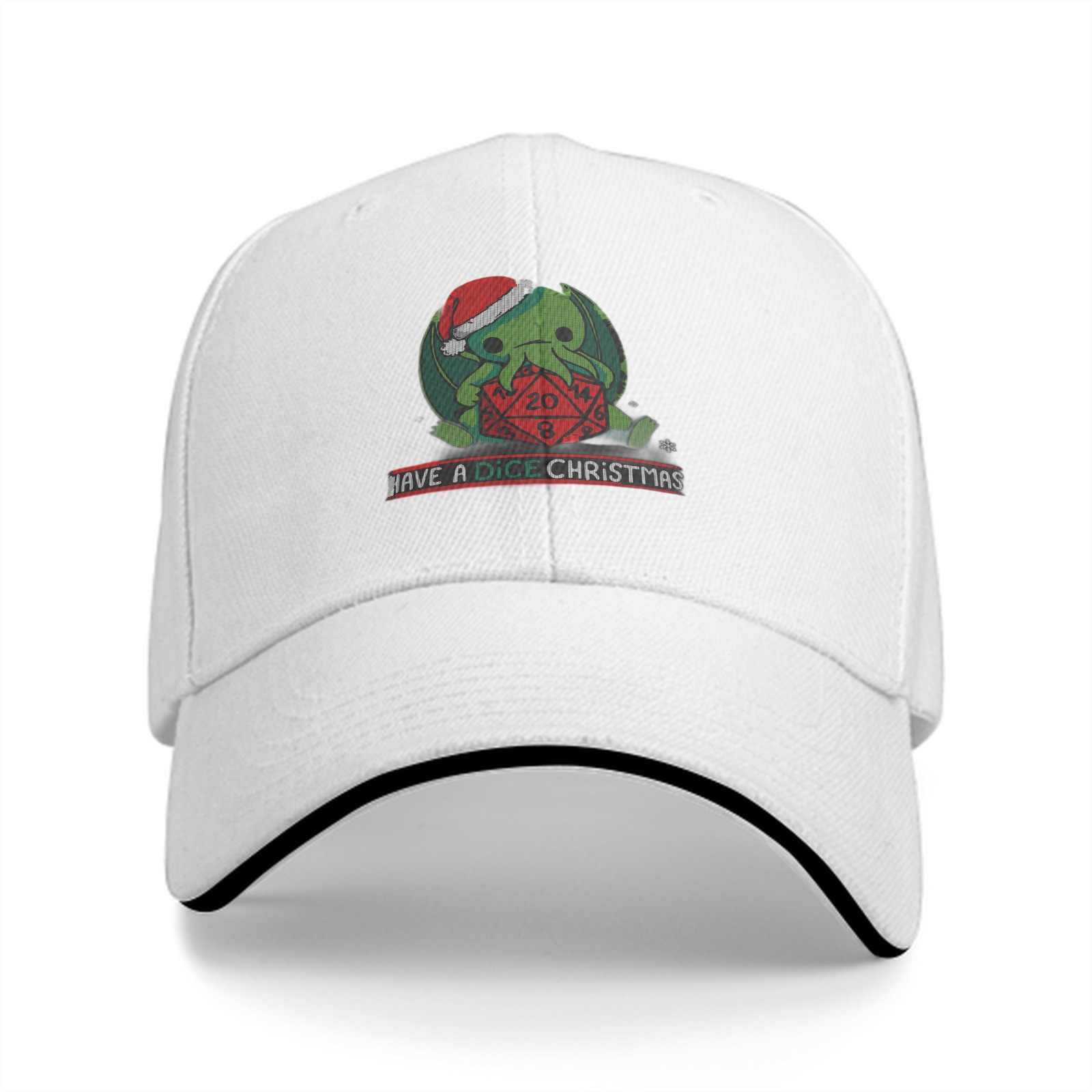 Have A Dice Christmas Cthulhu Baseball Cap