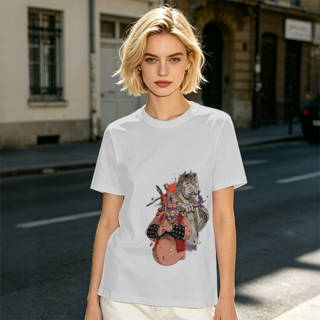 Olive Green T-Shirt with Bebop and Rocksteady Graphic Print