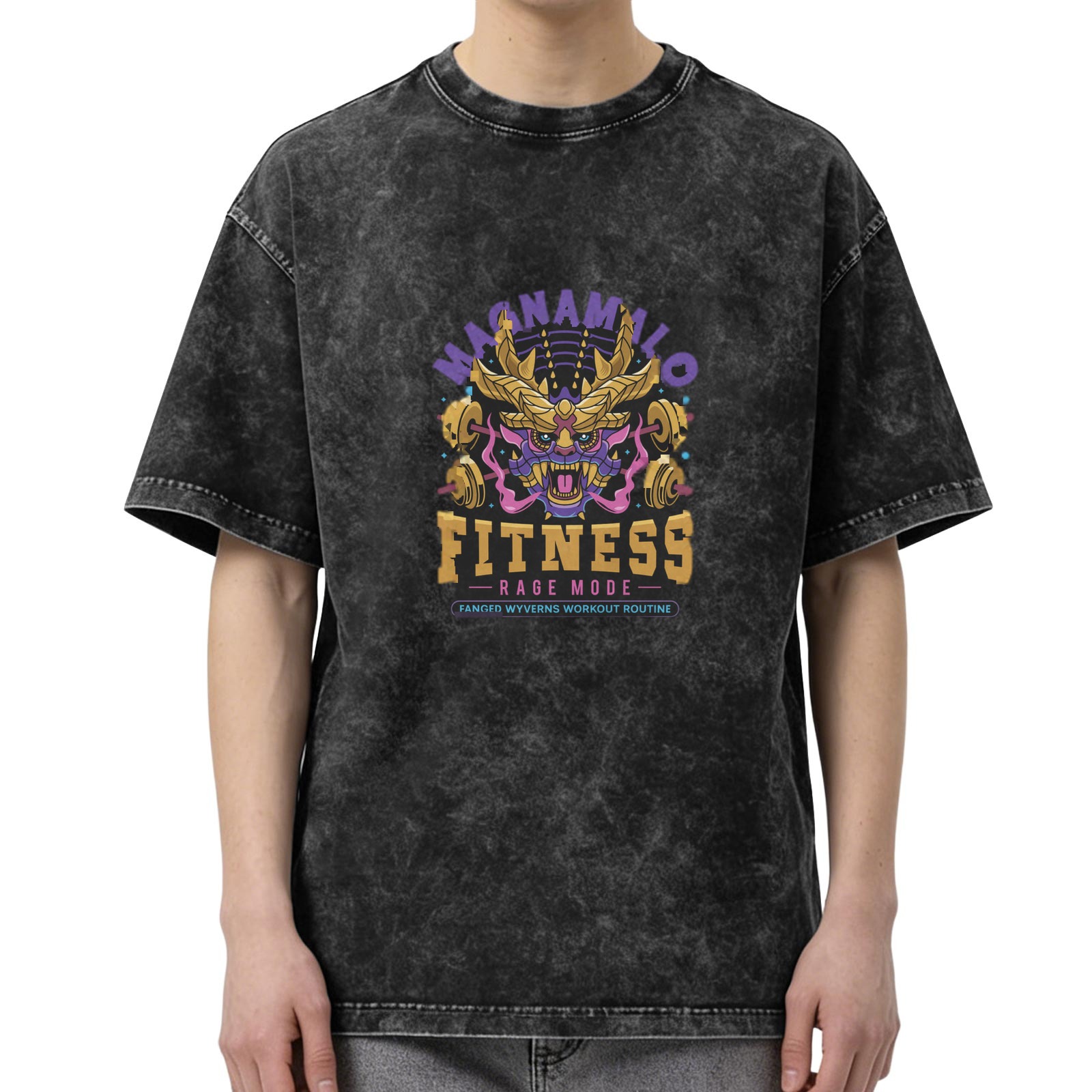 Magnamalo Fitness Rage Mode Workout Graphic T-Shirt