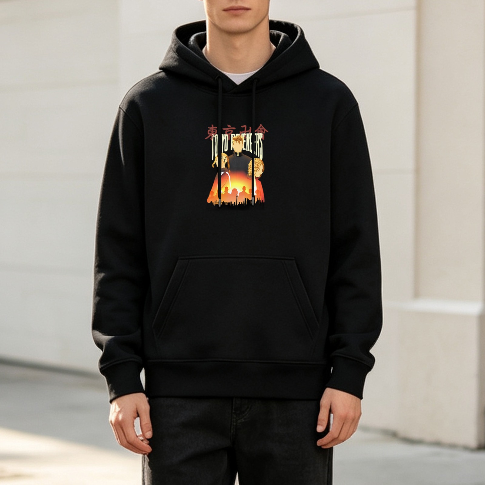 Tokyo Revengers Anime Graphic Black Hoodie