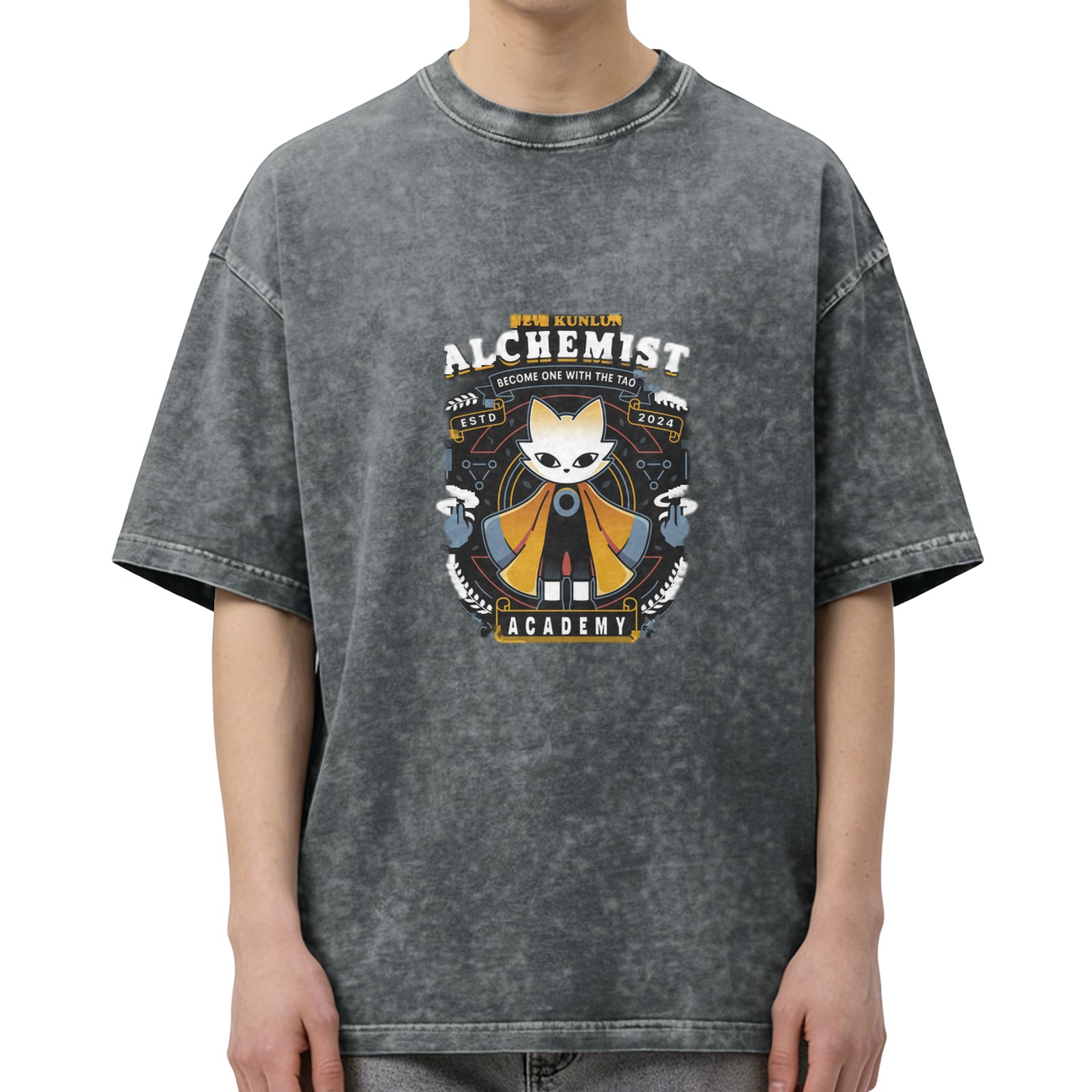 Kunlun Alchemist Academy Graphic Vintage T-Shirt