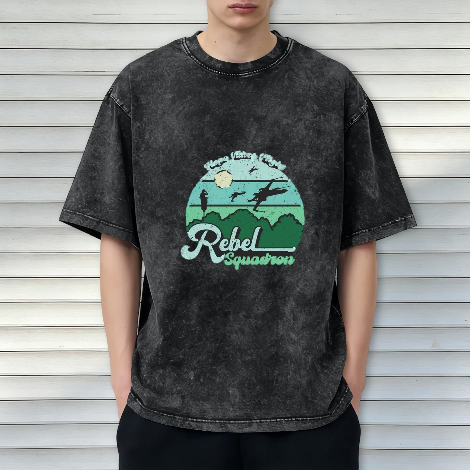 Rebel Squadron Star Wars Graphic Stonewashed T-Shirt