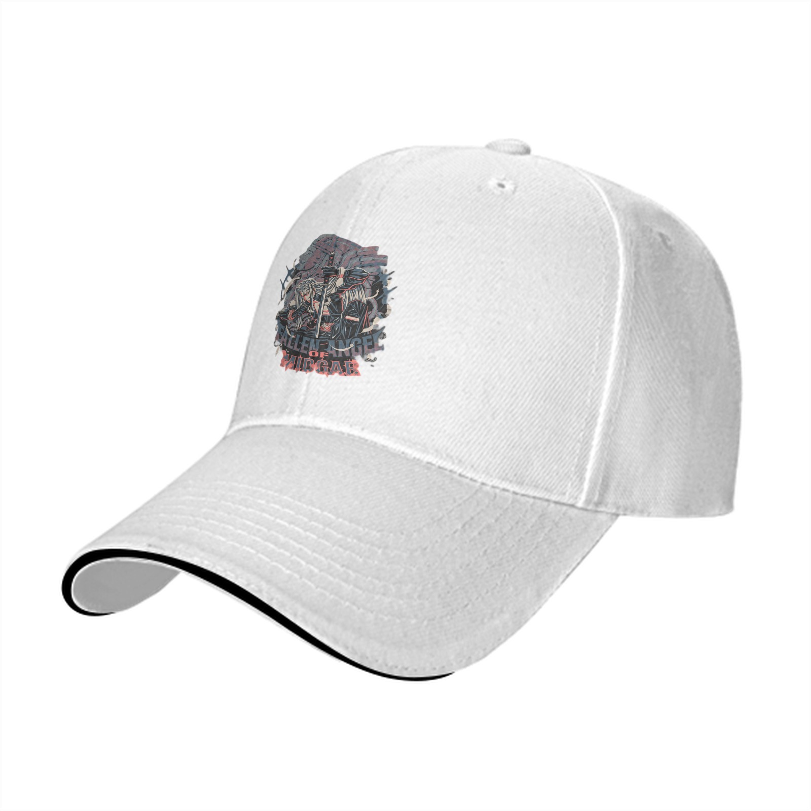 Fallen Angel of Midgar Graphic Black Baseball Cap
