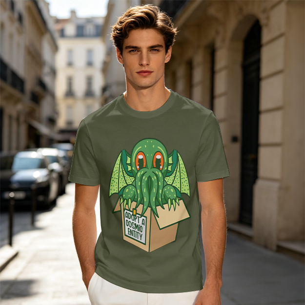 Adopt A Cosmic Entity Cute Cthulhu Graphic T-Shirt
