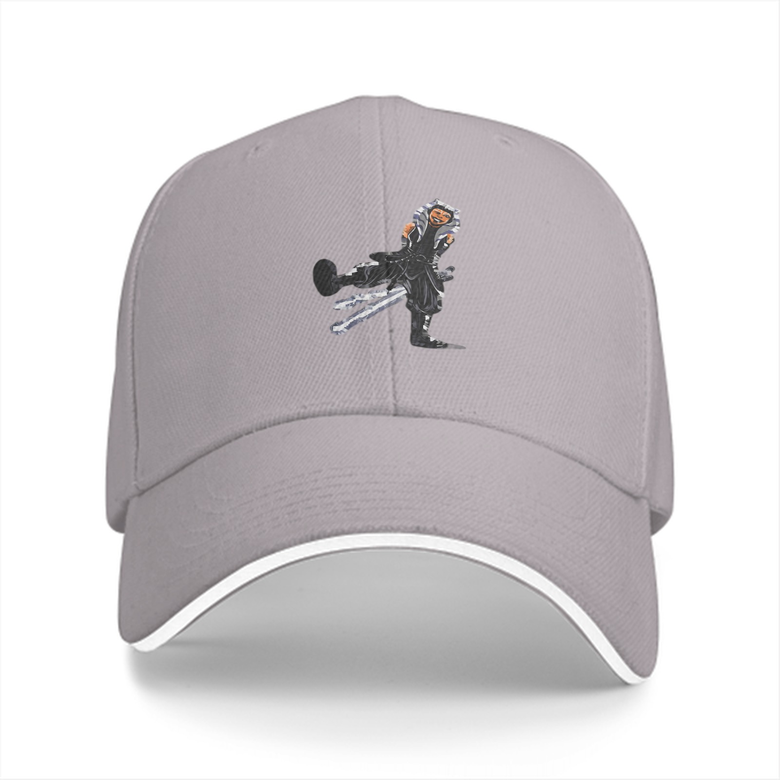 Black Baseball Cap With Star Wars Ahsoka Tano Graphic