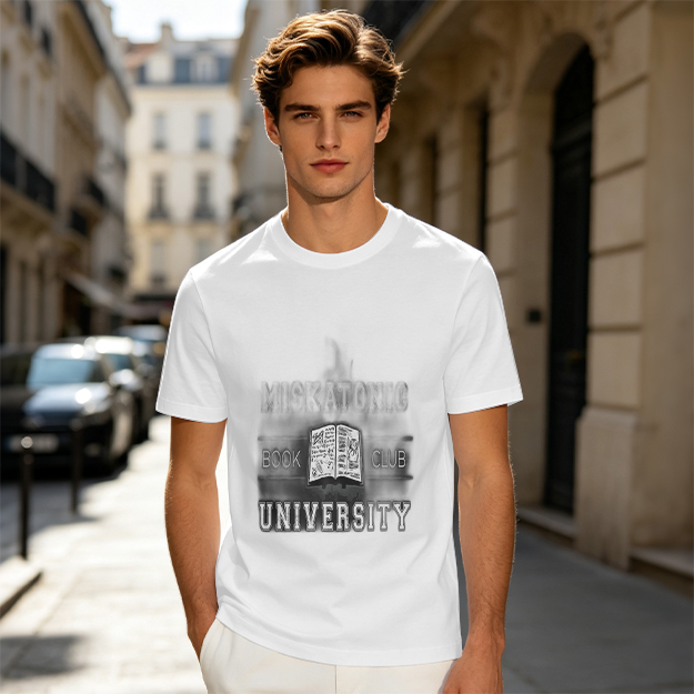 Miskatonic University Book Club Graphic Olive T-Shirt