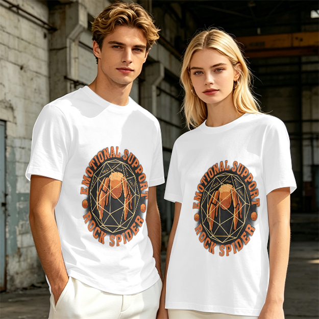 Emotional Support Rock Spider Graphic T-Shirt Design