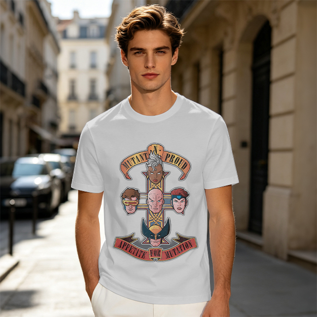 Mutant Proud Appetite For Mutation X-Men Graphic T-Shirt