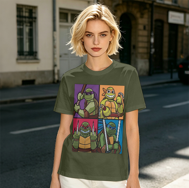 Teenage Mutant Ninja Turtles Group Graphic T-Shirt